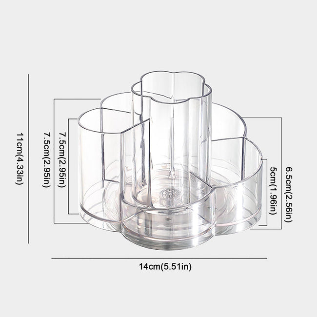 iZZZHH Lipstick Beauty Egg Cosmetic Swivel Organizer Dresser Desktop Storage Bucket