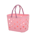 Hbdhejl Home Storage Shower Caddy Tote For College Dorm Storage With Handles Portable Bath Organizer For Bathroom Toiletry Garden Pink