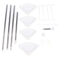 4 Shelves Bathroom Bathtub Shower Caddy Holder Corner Rack Shelf Organizer Accessory UB