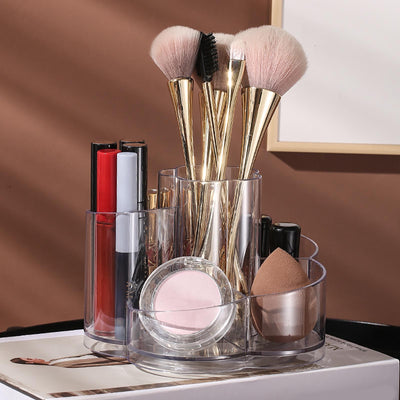 iZZZHH Lipstick Beauty Egg Cosmetic Swivel Organizer Dresser Desktop Storage Bucket