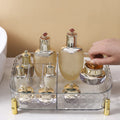 Clearance! Desktop Cosmetics Storage Box PET Dresser Beauty Storage Basket Sundries Transparent Compartment Storage Box New