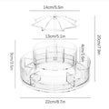 Donemore Rotating Makeup Organizer Large Capacity Cosmetics Organizer Beauty Organizer Clear Cosmetic Storage Display Case for Bedroom Dresser