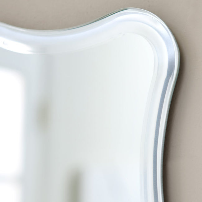 Decor Wonderland Large 31.5" x 23.6" Rectangular Frameless Bathroom Vanity Wall Mirror - Hangs Horizontally or Vertically