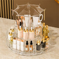 Donemore Rotating Makeup Organizer Large Capacity Cosmetics Organizer Beauty Organizer Clear Cosmetic Storage Display Case for Bedroom Dresser