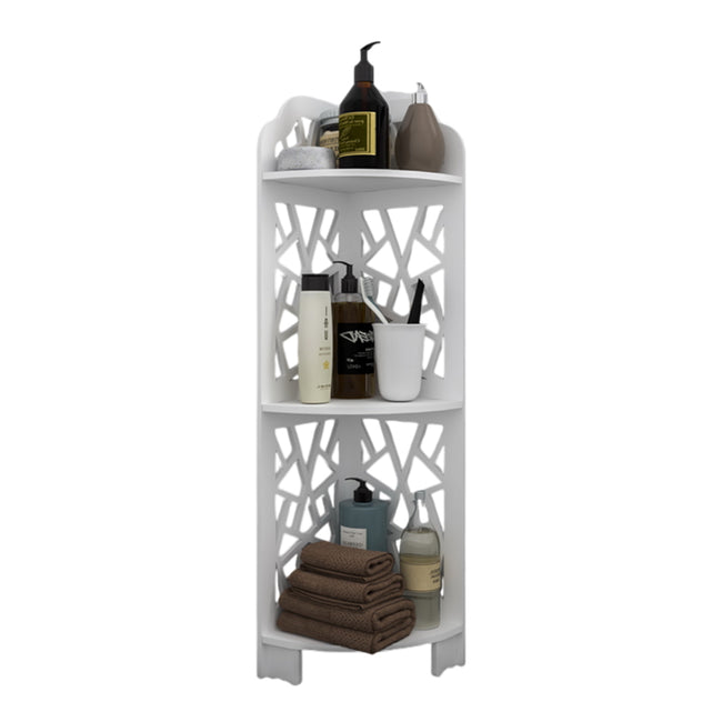 IVV 3 Tier Corner Bath Cabinets, Corner Shower Shelves for Bathroom, Bathtub Storage Organizer, Shampoo Accessories