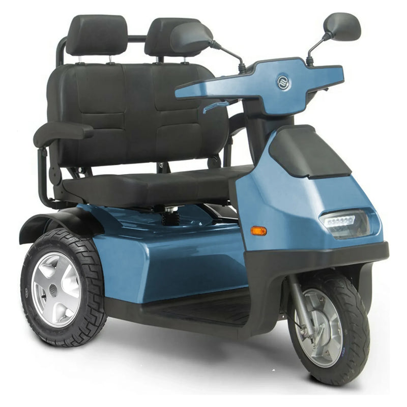 Afikim Afiscooter S3 2-Seater – Blue, dual bench seat