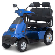 Afikim Afiscooter S4 2-Seater – Blue, dual bench seat, side profile