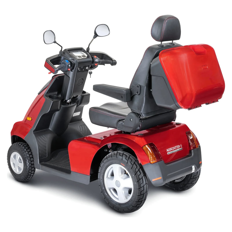 Afikim Afiscooter S4 All-Terrain – Red, side profile
