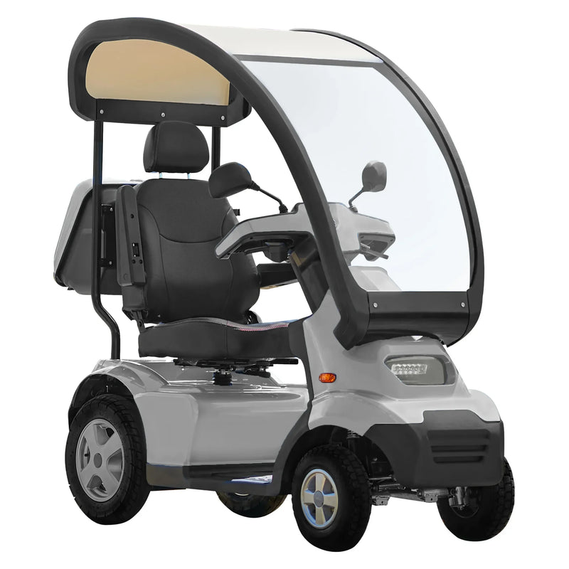 Afikim Afiscooter S4 Canopy – Silver with hardtop canopy