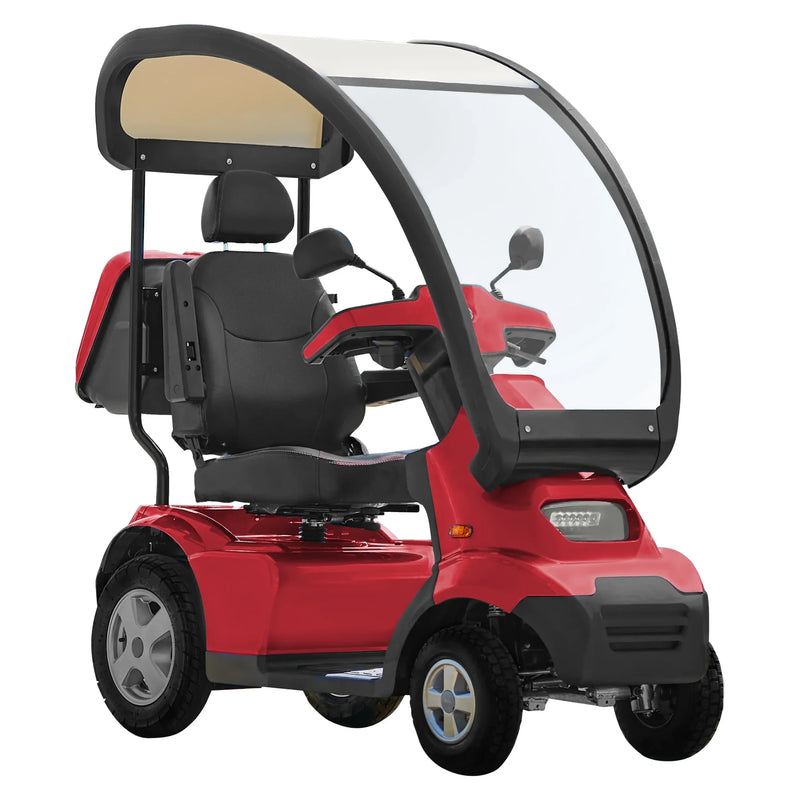 Afikim Afiscooter S4 Canopy – Red with hardtop canopy