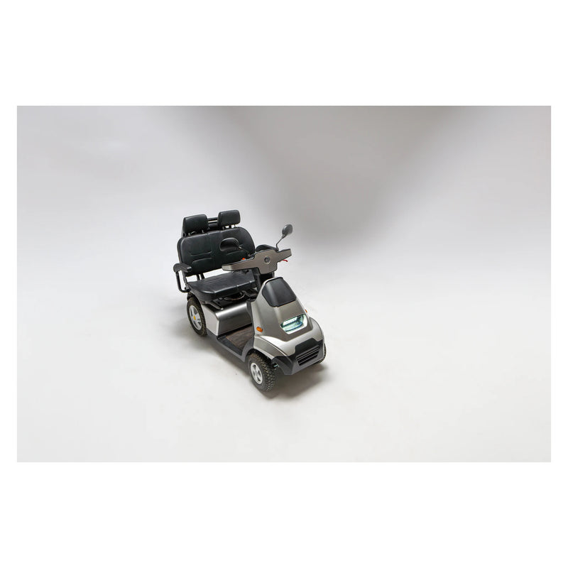 Afikim Afiscooter S4 2-Seater Canopy – dual seat in Silver, side