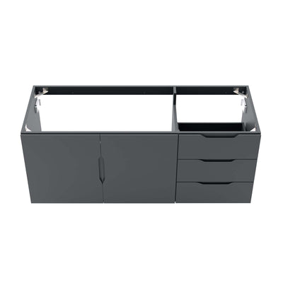 Modway Vitality 48" Double or Single Sink Compatible (Not Included) Bathroom Vanity Cabinet in Gray