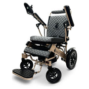 ComfyGo Majestic IQ-8000 folding power wheelchair – gray cushion and backrest