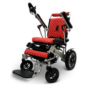 ComfyGo Majestic IQ-8000 folding power wheelchair – red cushion and backrest