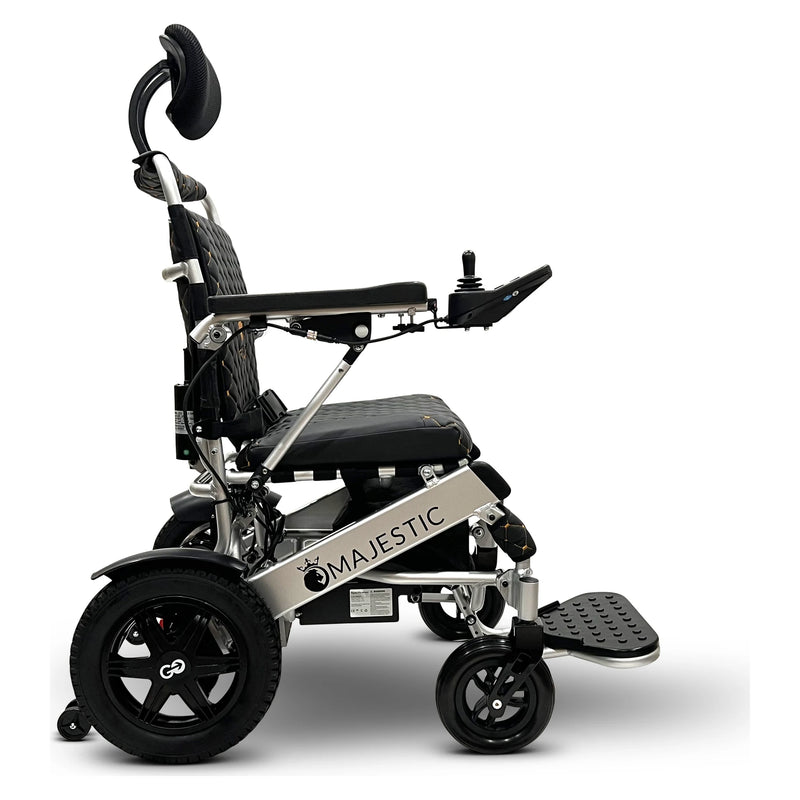ComfyGo Majestic IQ-9000 Auto Recline power wheelchair – black cushion and backrest