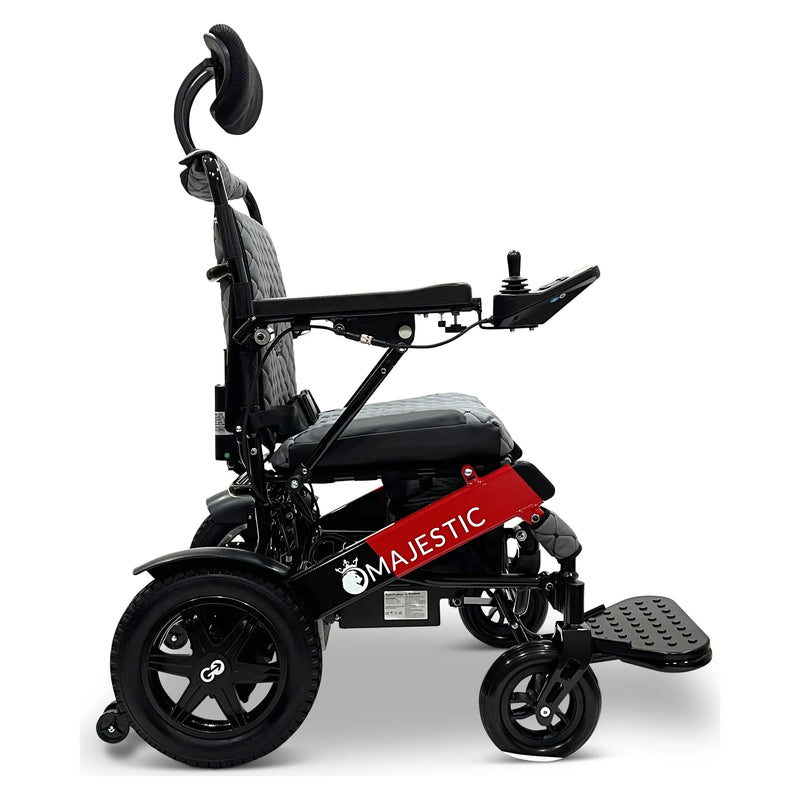 ComfyGo Majestic IQ-9000 Auto Recline power wheelchair – gray cushion and backrest