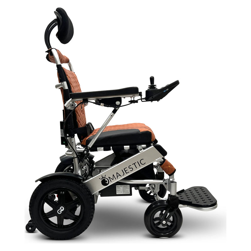 ComfyGo Majestic IQ-9000 Auto Recline power wheelchair – taba cushion and backrest