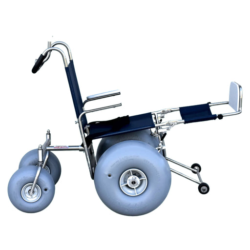 DeBug Elevating Leg Rest Beach Wheelchair – studio view