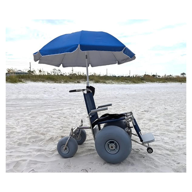DeBug Elevating Leg Rest Beach Wheelchair – on the shoreline