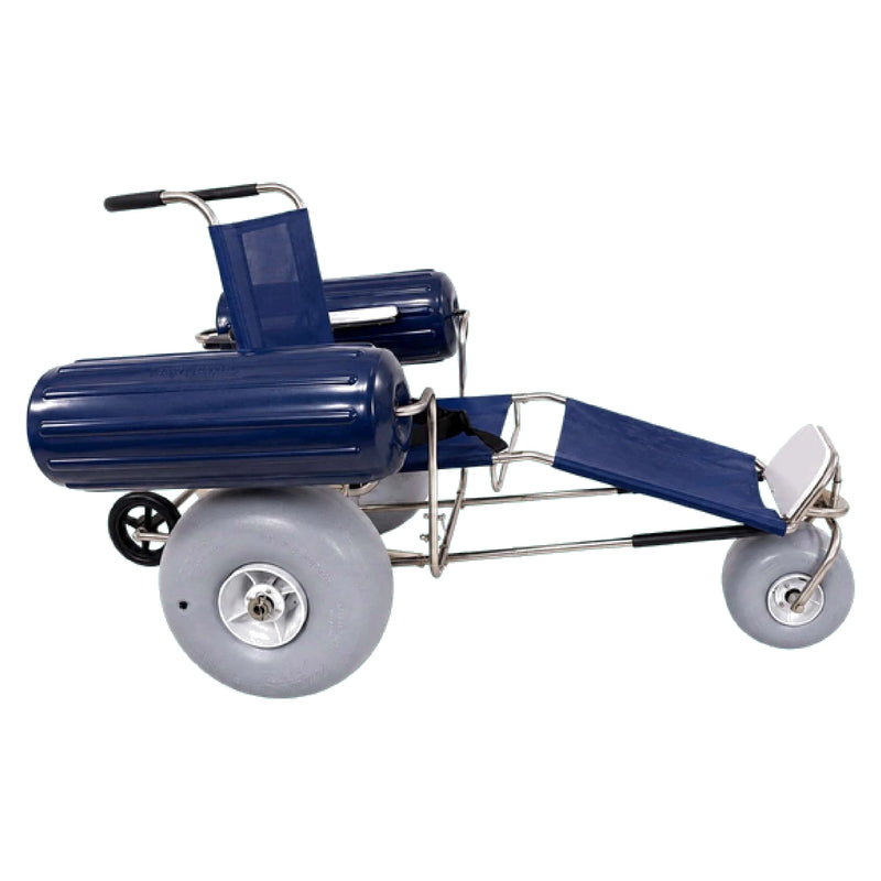 DeBug EZ Roller Floating Beach Wheelchair – with pontoons, studio view