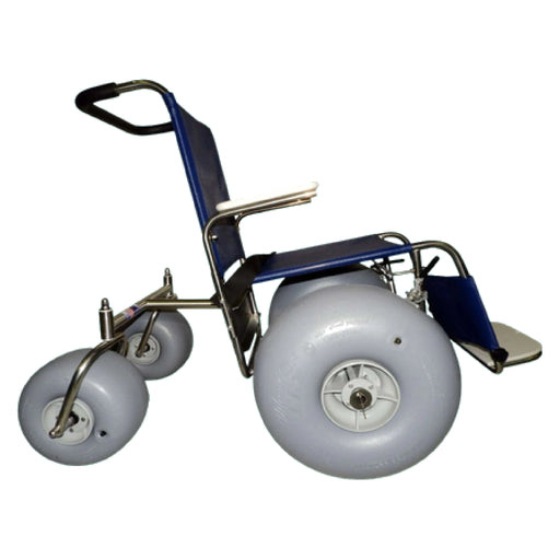DeBug Fixed Leg Rest Beach Wheelchair – studio view