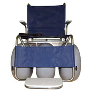 DeBug XL Beach Wheelchair – front view — five wheels