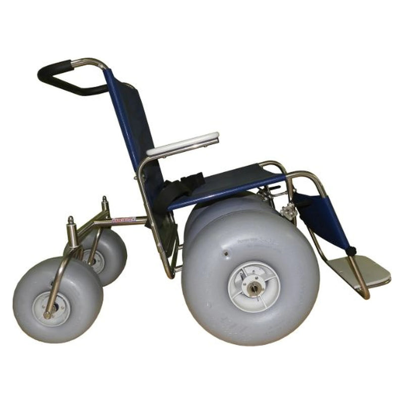 DeBug XL Beach Wheelchair – side view, dark sling