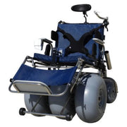 DeBug XL Beach Wheelchair – rear three-quarter view