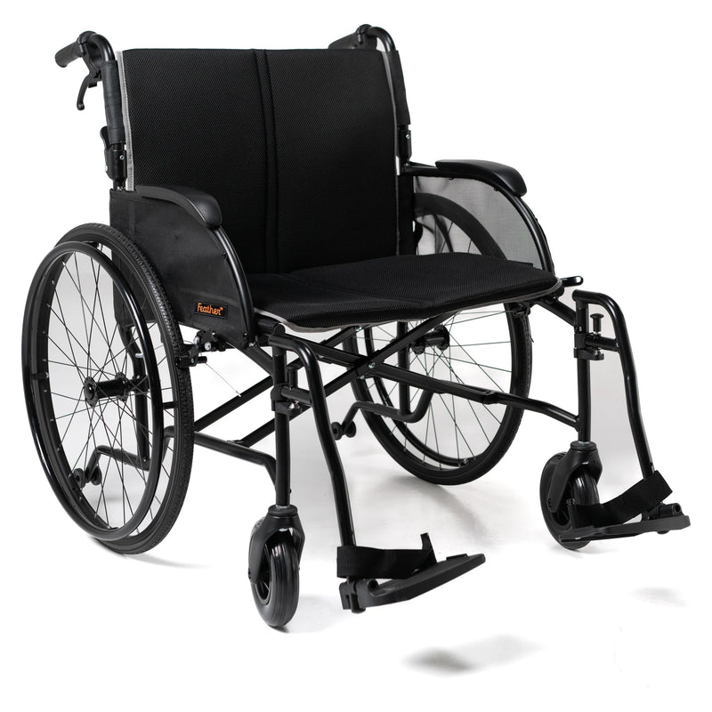 Feather Chair HD 350 wheelchair – three quarter view