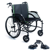 Feather Chair HD 450 wheelchair – foot risers detail