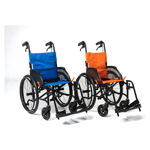 Feather Kids wheelchair – three quarter view