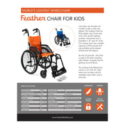 Feather Kids wheelchair – sell sheet with specifications