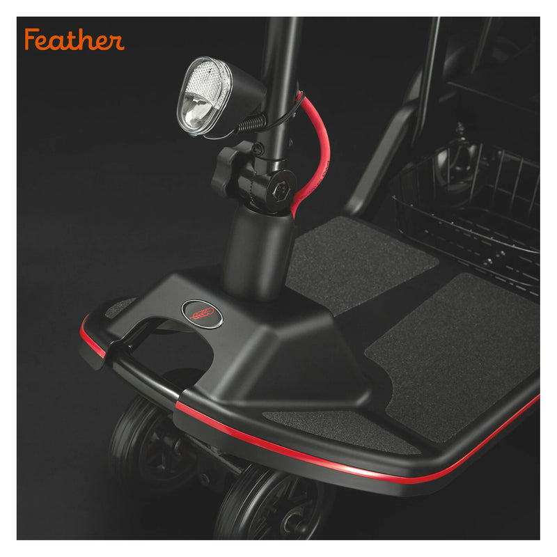 Feather Scooter – tiller and headlight detail
