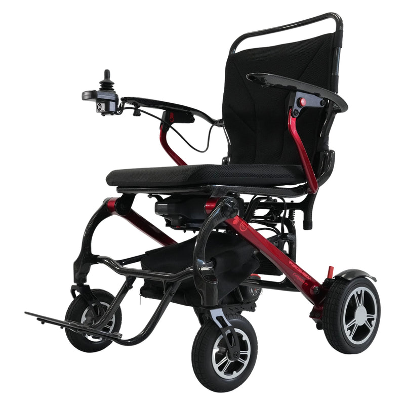 Forcemech Carbon F1 – Red, three-quarter view