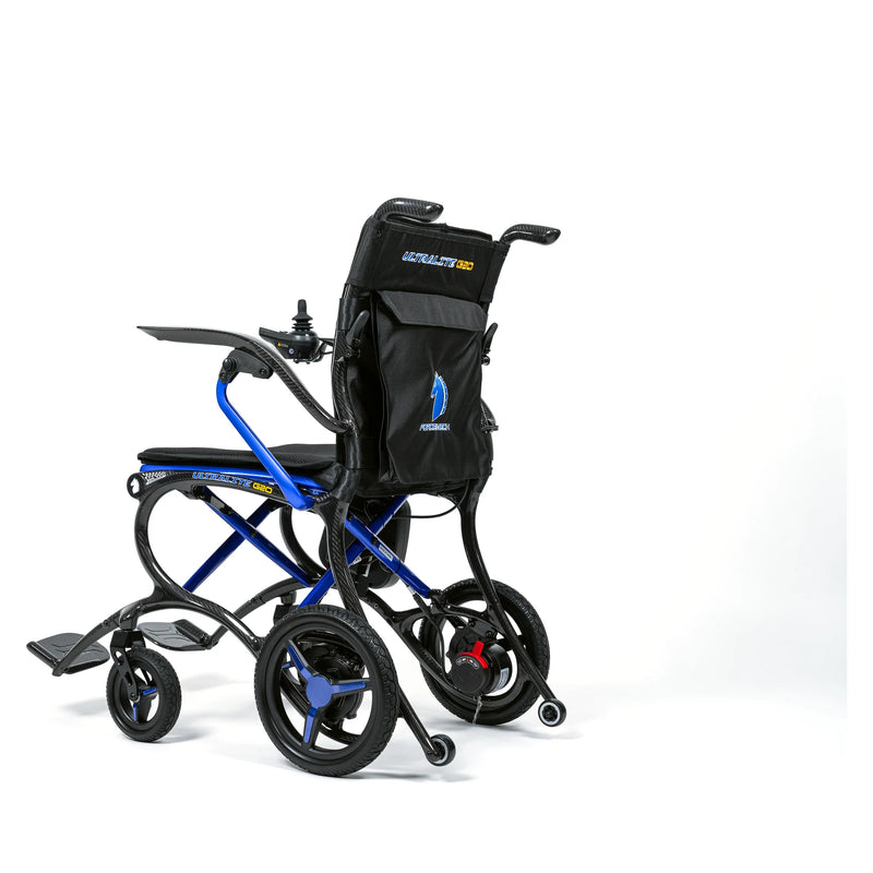 Forcemech Ultralite G20 – Blue, three-quarter with storage bag