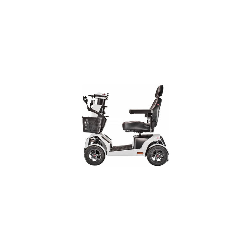 FreeRider FR1 Terrain mobility scooter – three-quarter view, Brite White