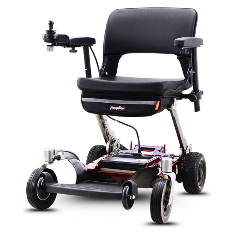 FreeRider Luggie Chair folding power wheelchair – side view