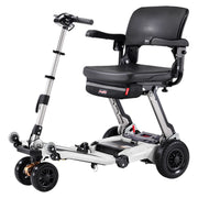 FreeRider Luggie Super Plus 3 mobility scooter – three-quarter view, Titanium
