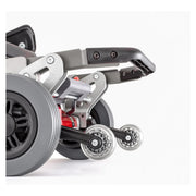 FreeRider Luggie Super Plus 3 mobility scooter – rear transport wheels and retractable bumper