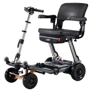 FreeRider Luggie Super Plus 4 mobility scooter – three-quarter view, Mineral Gray