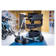 FreeRider Luggie Super Plus 4 mobility scooter – four-wheel platform, in a showroom
