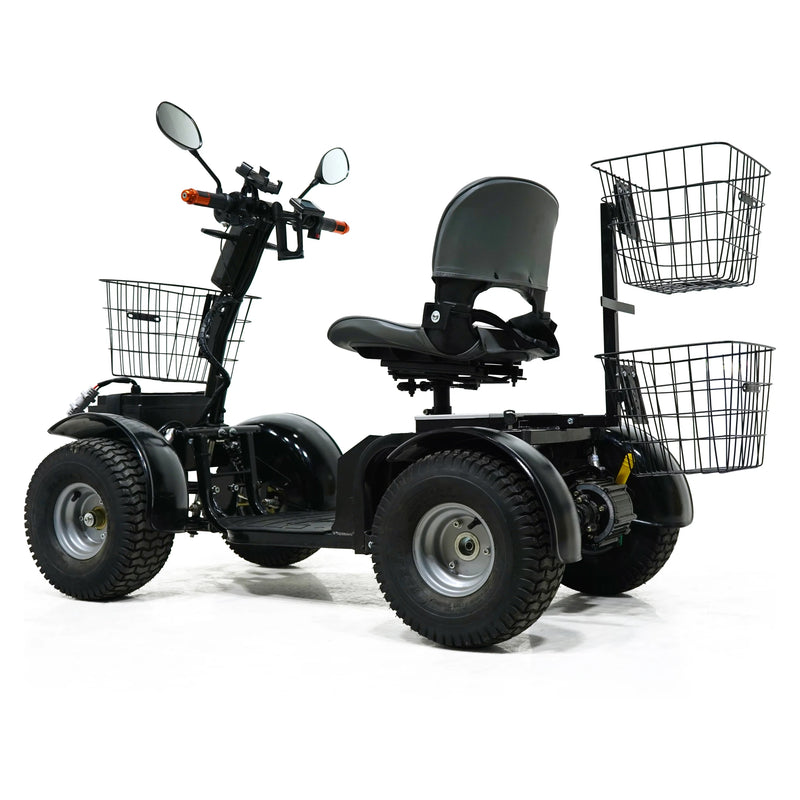 Green Transporter Cheeta Ninja – single seat, rear three-quarter view