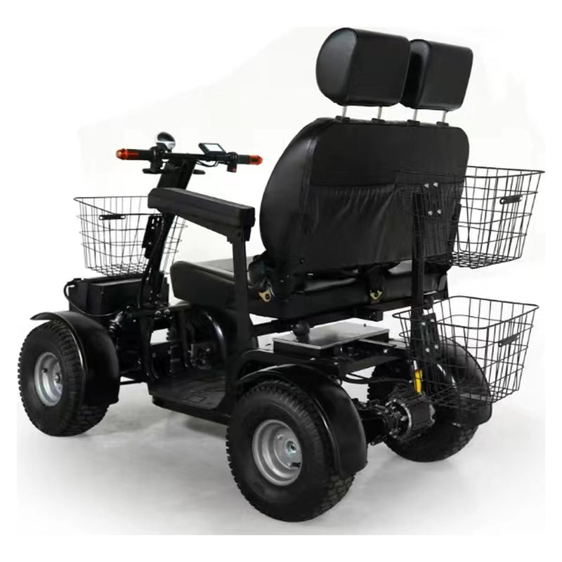 Green Transporter Cheeta Ninja – double seat, rear three-quarter view