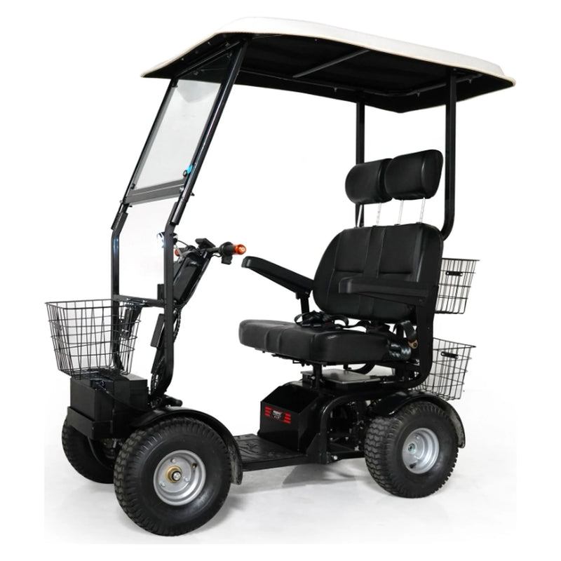 Green Transporter Cheeta Ninja – double seat with canopy, front three-quarter view