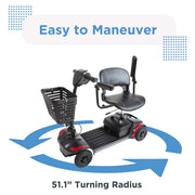 Journey Adventure scooter – turning radius