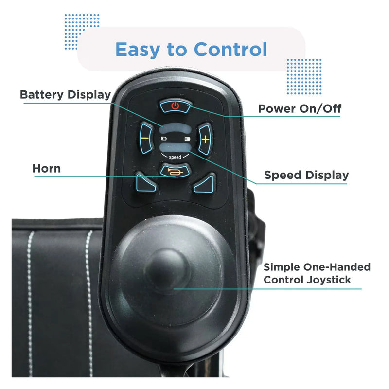 Journey Air 2026 power chair – joystick controller