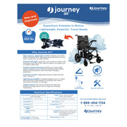 Journey Air 2026 power chair – sell sheet with specifications