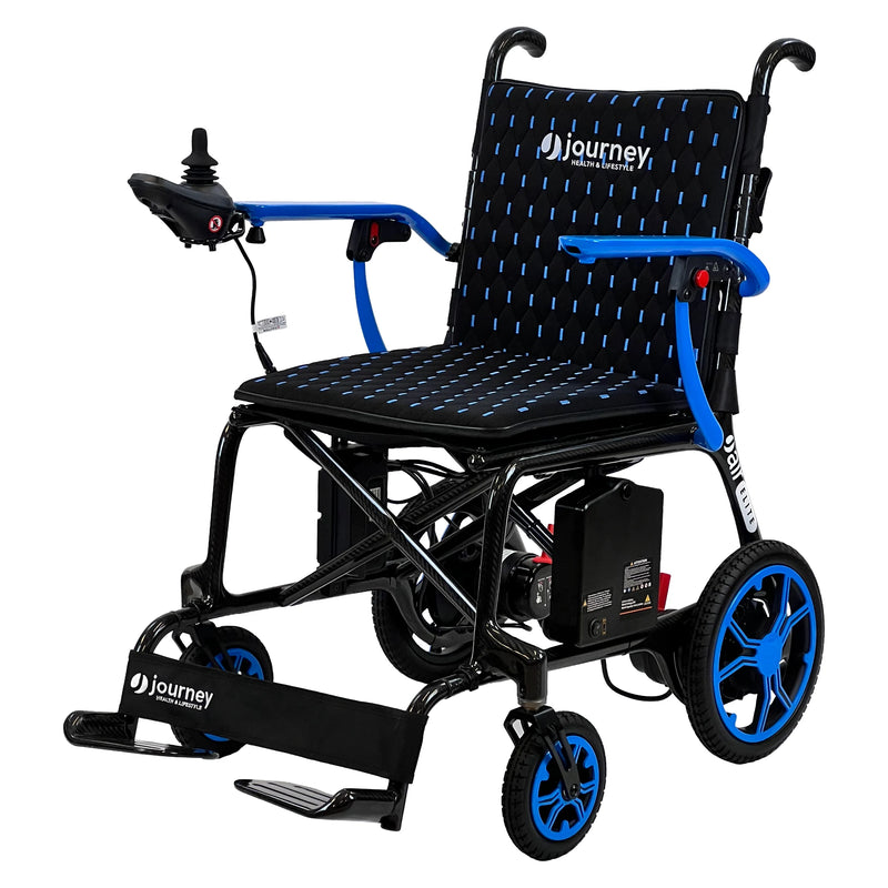 Journey Air Elite power chair – blue view