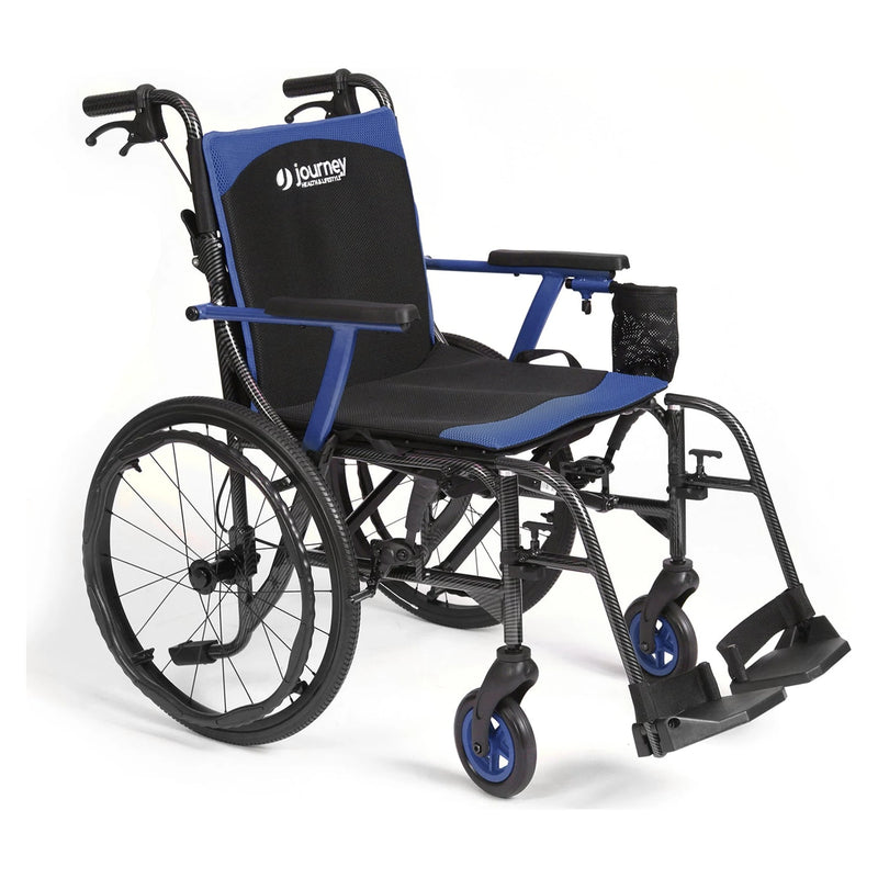 Journey So Lite C2 wheelchair – blue trim