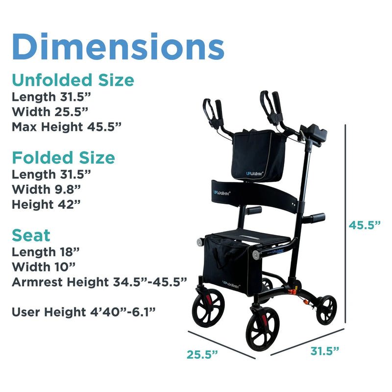Journey UPWalker Premium Lite V2 – dimensions